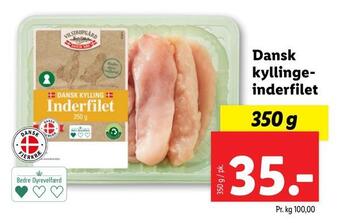 Lidl Dansk kyllingeinderfilet tilbud