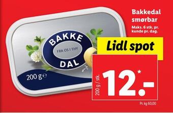 Lidl Bakkedal smørbar tilbud