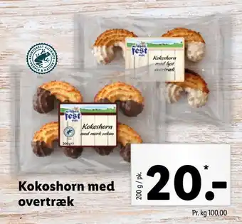 Kokoshorn med overtræk