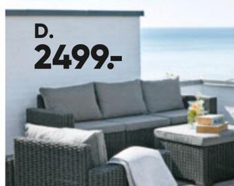 Bilka California 3-pers. loungesofa tilbud