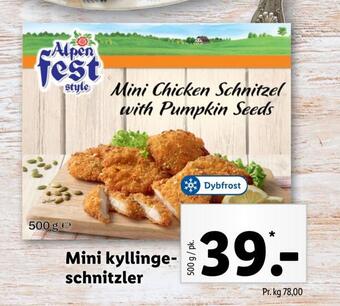 Lidl Mini kyllinge schnitzler tilbud