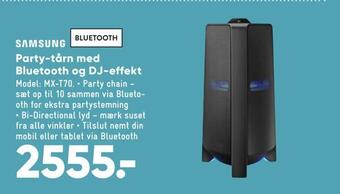 Bilka Party-tårn med bluetooth og dj-effekt tilbud