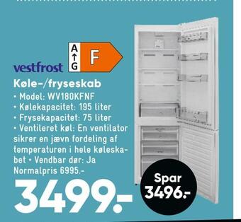Bilka Køle-/fryseskab tilbud