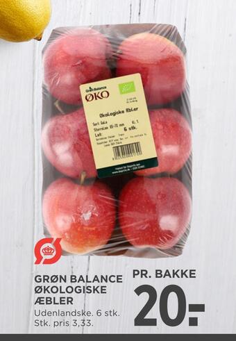 MENY Grøn balance økologiske æbler tilbud