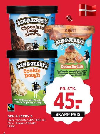 MENY Ben & jerry's tilbud