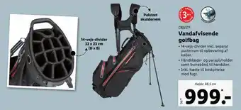Lidl Vandafvisende golfbag tilbud