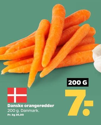 Netto Danske orangerødder tilbud