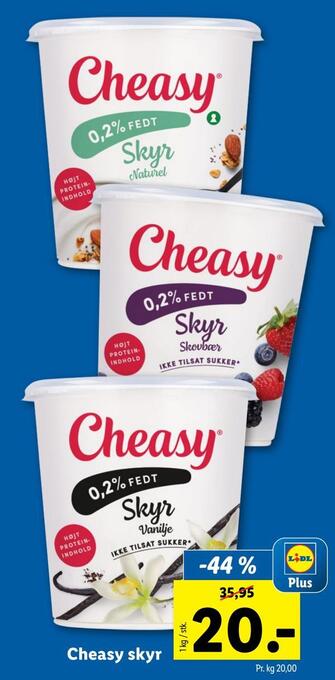 Lidl Cheasy skyr tilbud
