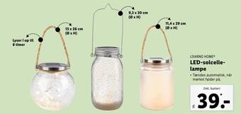 Lidl Led-solcellelampe tilbud