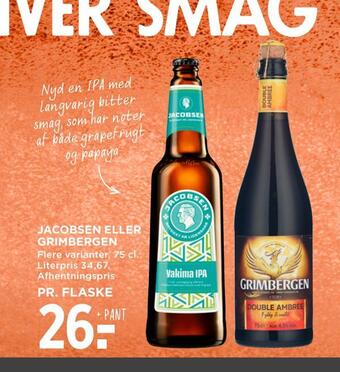 MENY Jacobsen eller grimbergen tilbud
