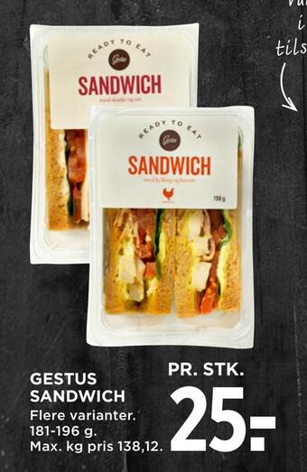 MENY Gestus sandwich tilbud