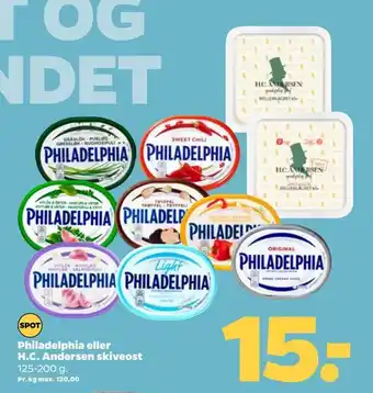 Netto Philadelphia eller h.c. andersen skiveost tilbud