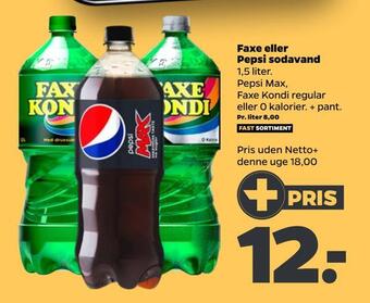 Netto Faxe eller pepsi sodavand tilbud