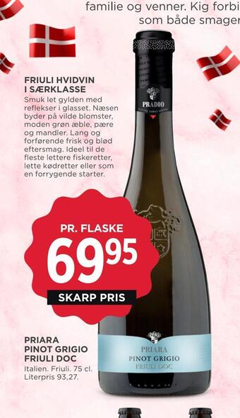 MENY Priara pinot grigio friuli doc tilbud