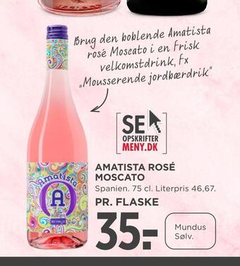 MENY Amatista rosé moscato tilbud