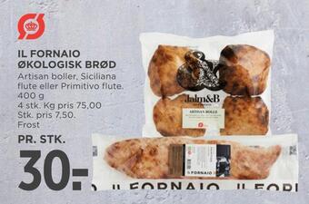 MENY Il fornaio økologisk brød tilbud