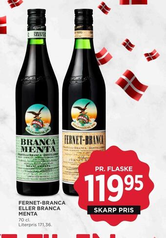 MENY Fernet-branca eller branca menta tilbud