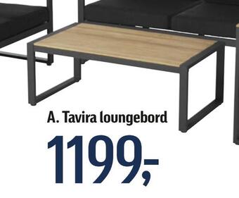 Føtex Tavira loungebord tilbud