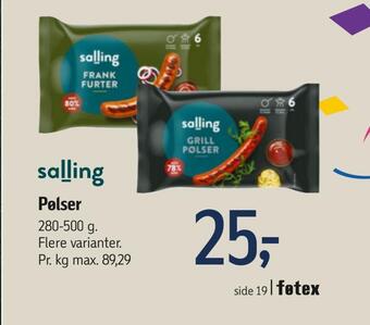 Føtex Pølser tilbud