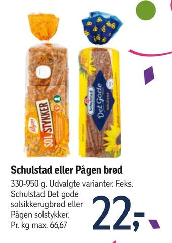 Føtex Schulstad eller pågen brød tilbud