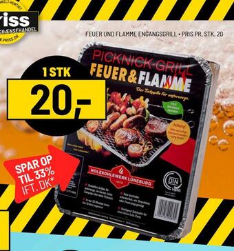 Feuer und flamme engangsgrill