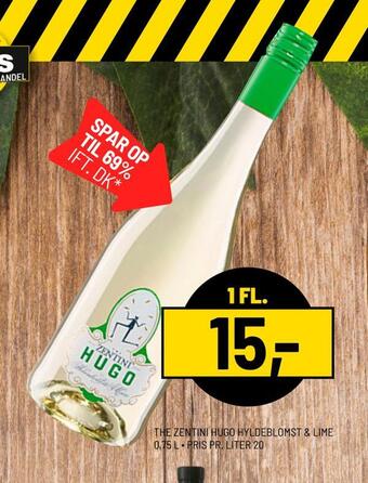 The zentini hugo hyldeblomst & lime