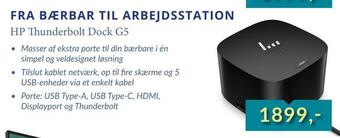 CBC Hp thunderbolt dock g5 tilbud