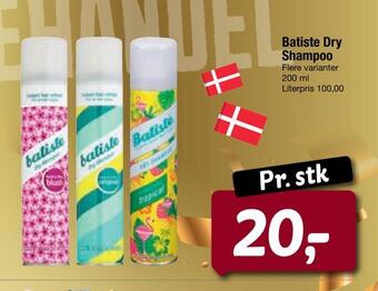 Fakta Tyskland Batiste dry shampoo tilbud