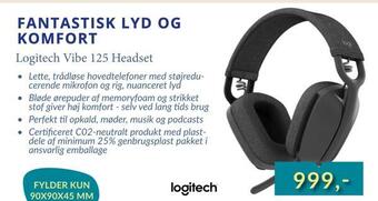 CBC Logitech vibe 125 headset tilbud