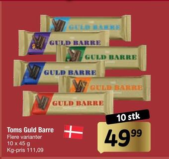 Fakta Tyskland Toms guld barre tilbud