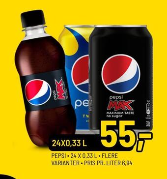 Priss Pepsi tilbud