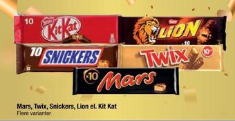 Fakta Tyskland Mars, twix, snickers, lion el. kit kat tilbud