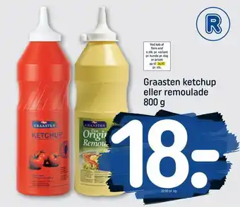 REMA 1000 Graasten ketchup eller remoulade tilbud