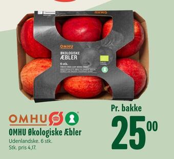 Min Købmand Omhu økologiske æbler tilbud