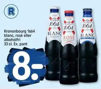 REMA 1000 Kronenbourg 1664 blanc, rosé eller alkoholfri tilbud