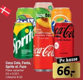 Fakta Tyskland Coca cola, fanta, sprite el. fuze tilbud