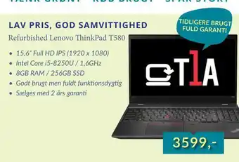 EDB Center Refurbished lenovo thinkpad t580 tilbud