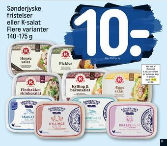 REMA 1000 Sønderjyske fristelser eller k-salat tilbud