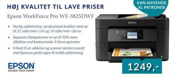 EDB Center Epson workforce pro wf-3825dwf tilbud