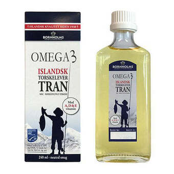 Helsemin Bornholms, islandsk tran omega 3 bornholms, 240 ml tilbud
