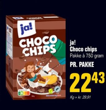 Choco chips morgenmadsprodukt