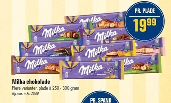 Otto Duborg Milka chokolade tilbud