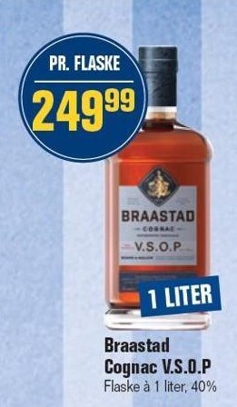 Otto Duborg Braastad cognac v.s.o.p. tilbud