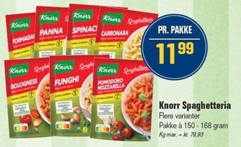 Otto Duborg Knorr spaghetteria tilbud