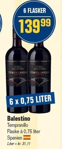 Balestino - 6 x 0,75 liter
