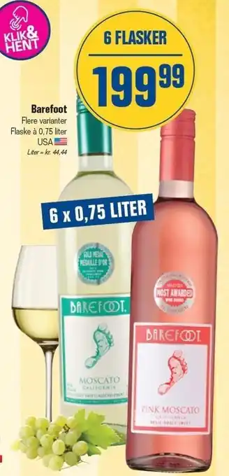Otto Duborg Barefoot - 6 x 0,75 liter tilbud