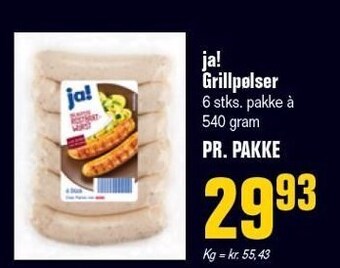 Otto Duborg Ja! grillpølser tilbud