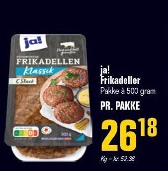 Otto Duborg Ja! frikadeller tilbud