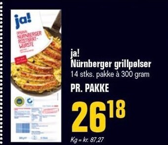 Otto Duborg Ja! nürnberger grillpølser tilbud