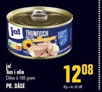 Otto Duborg Ja! tun i olie tilbud